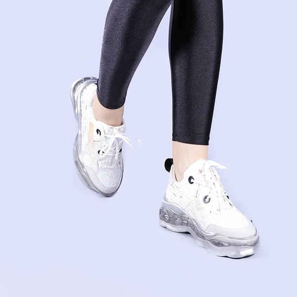 Γυναικεία αθλητικά παπούτσια Tiffany μπεζ, 4 - Kalapod.gr